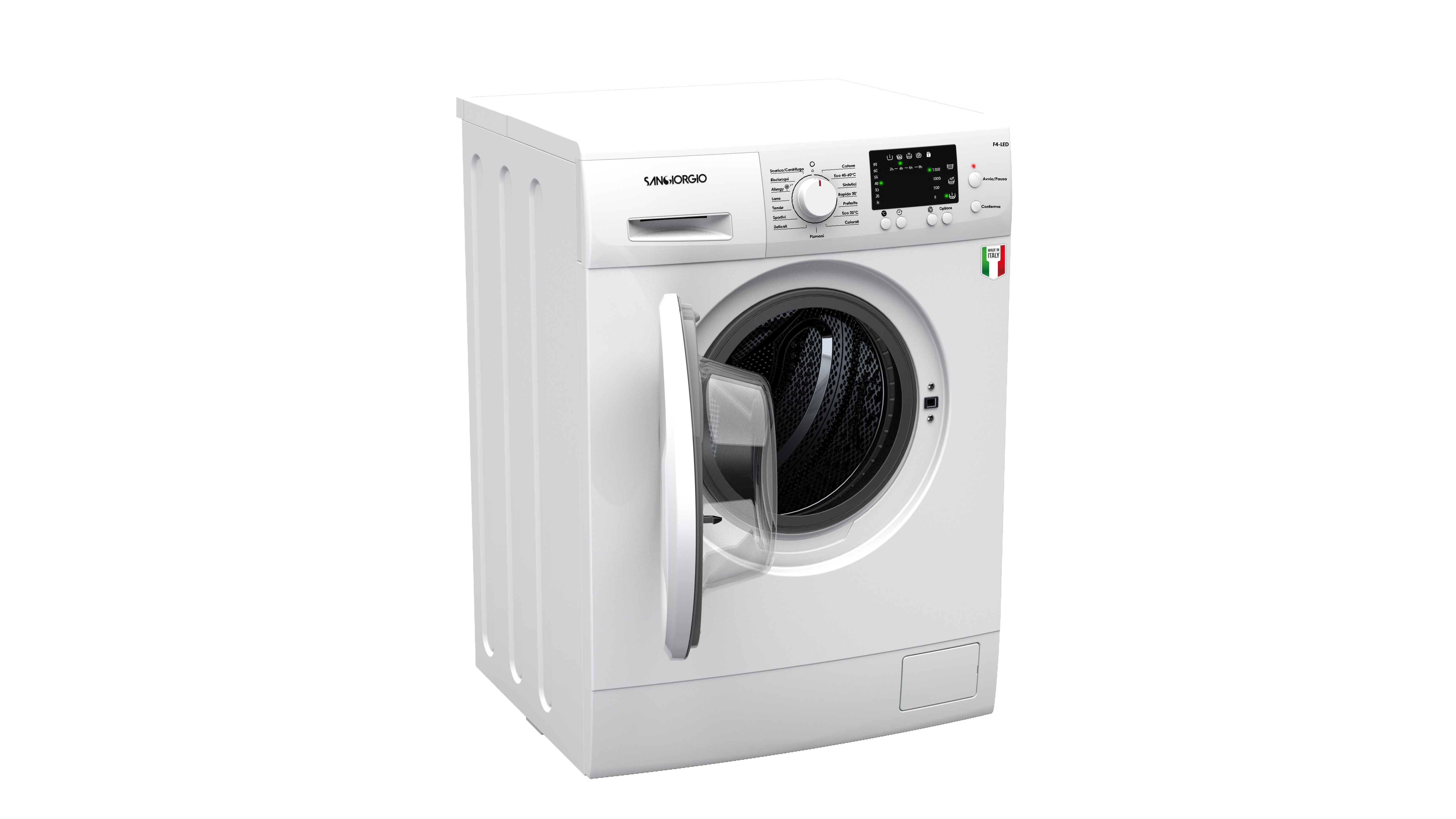 ΠΛΥΝΤΗΡΙΟ ΡΟΥΧΩΝ SANGIORGIO F812L | 8 ΚΙΛΑ | 1200 ΣΤΡΟΦΕΣ | LED ΗΛΕΚΤΡΟΝΙΚΟ | 5 ΧΡΟΝΙΑ ΕΓΓΥΗΣΗ* 3